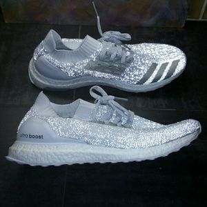 ultra boost white uncaged reflective